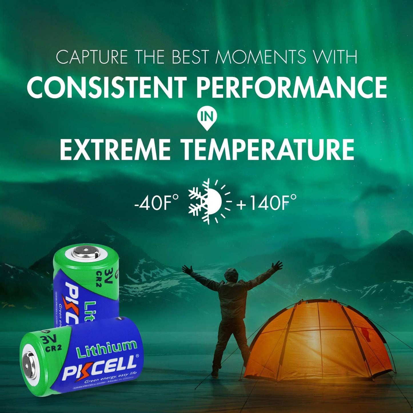 Baterías de Litio PKCELL CR2 CR15H270 3V 850mAh 2 Piezas