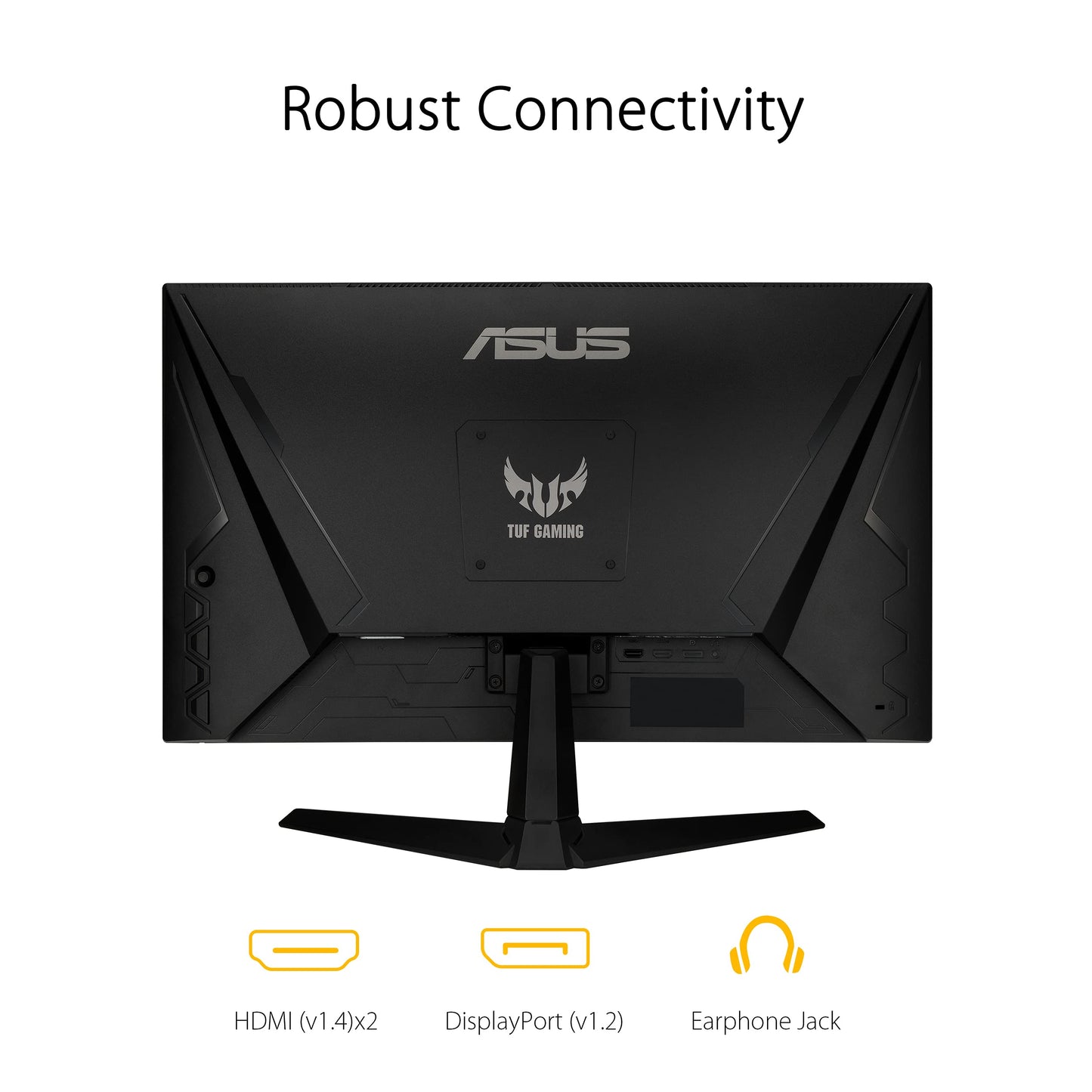 ASUS TUF Gaming 27” 1080P Gaming Monitor (VG277Q1A) - Full HD, 165Hz (Supports 144Hz), 1ms, Extreme Low Motion Blur, FreeSync Premium, Shadow Boost, Eye Care, HDMI, DisplayPort, Tilt Adjustable