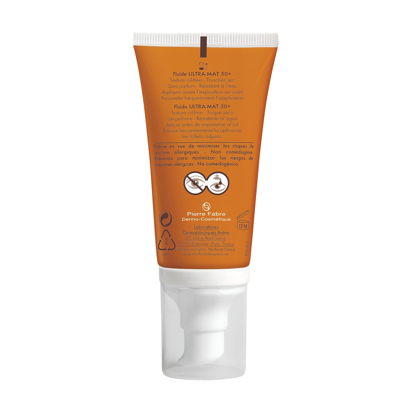 Avène Ultra Mat, Fluido Matificante, Protector Solar FPS 50+
