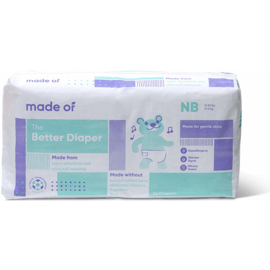 Pañales Absorbentes Piel Sensible Hipoalergénicos sin Perfume para Bebé Size 0 (Newborn)