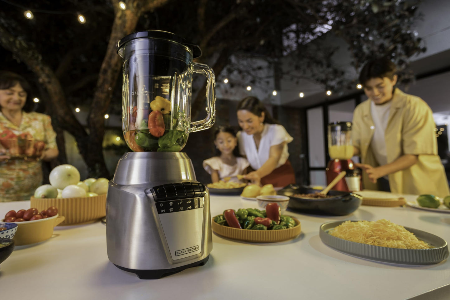 BLACK+DECKER Licuadora Ice Crush, 8 Velocidades + Pulso, 4 Cuchillas Acero Inoxidable, 700 Watts, Jarra de Vidrio 1.25Lts, BL0876-2SDLA