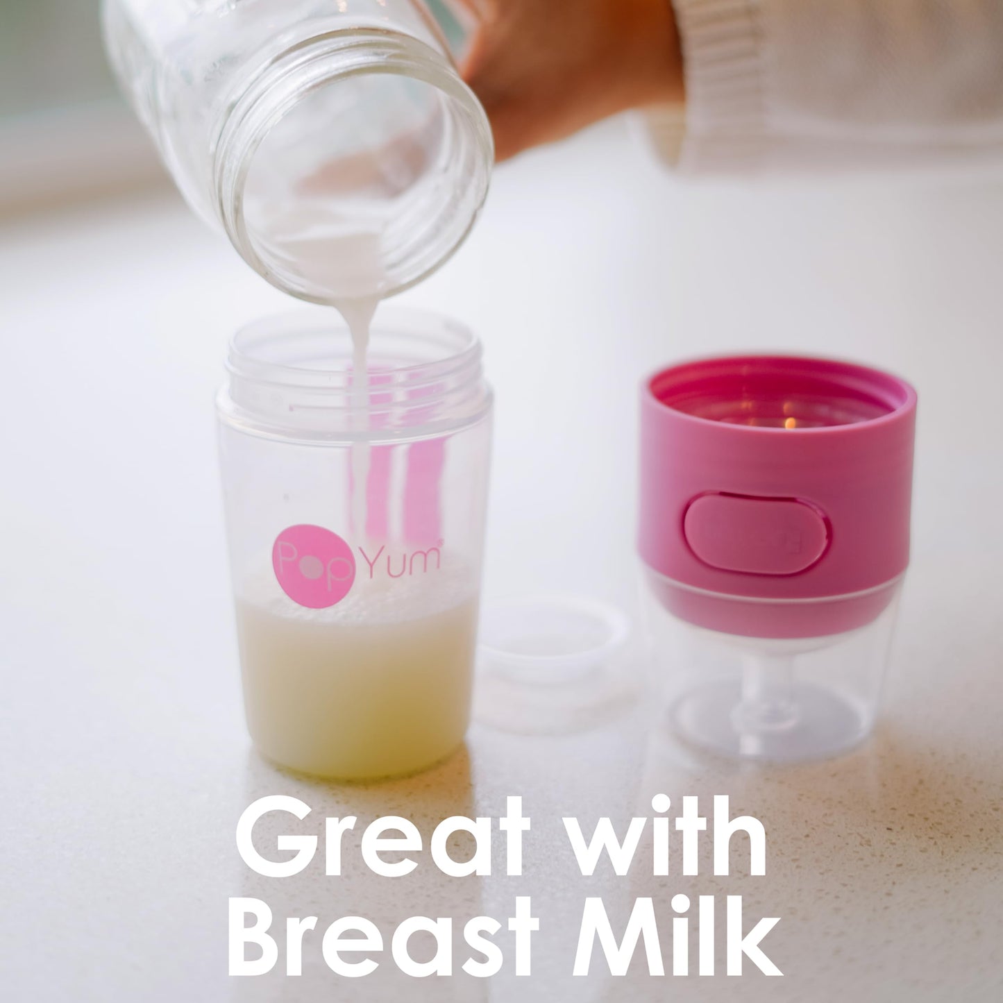 Biberón Anticólicos PopYum 260 ml para Preparar Mezclar y Administrar Fórmula para Bebé