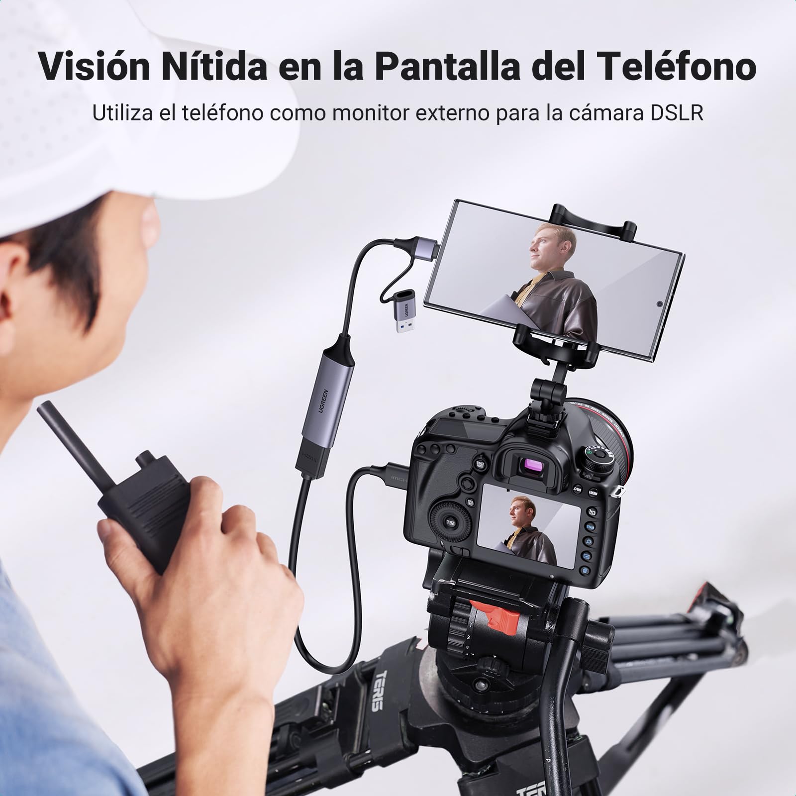 UGREEN Capturadora de Video HDMI to USB-A/USB-C 4K, Full HD 1080P 60FPS 480Mbps Tarjeta de Captura, USB 2.0 Grabación de Audio para Juegos, Transmisión, Enseñanza