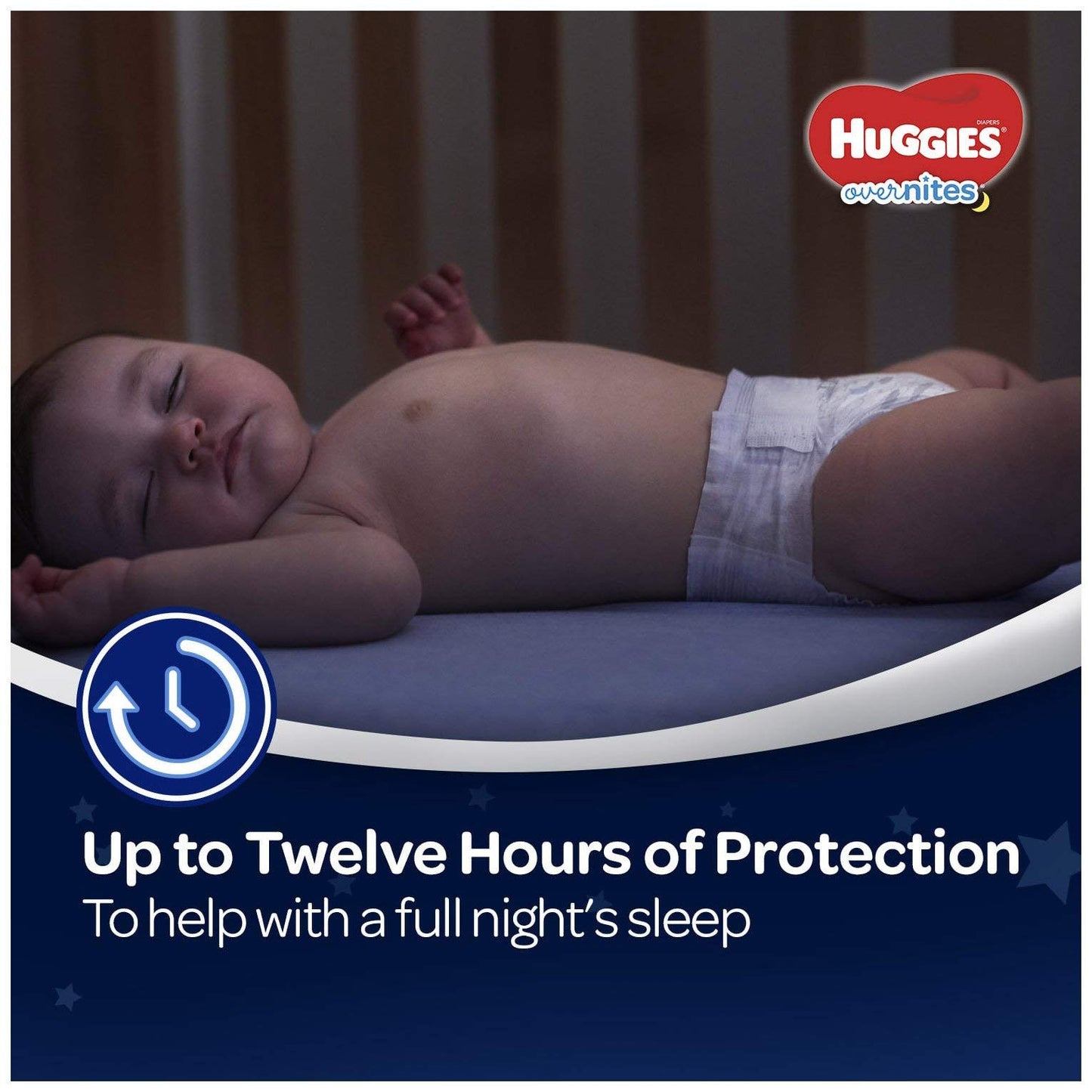 HUGGIES- Pañales OverNites, tamaño 5 (más de 27 lb), 18 unidades, pañales para uso nocturno, paquete gigante (el empaque puede variar)