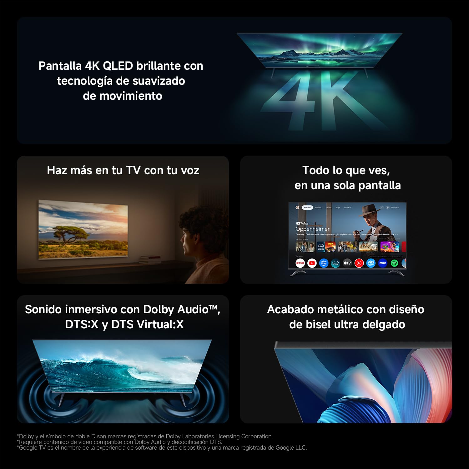 XIAOMI TV A Pro 55 2026 | 4K QLED Google TV | Dolby Audio DTS:X + DTS Virtual:X1 | Voice Control | HDR10+ | MEMC | Filmmaker Mode | Apple Airplay