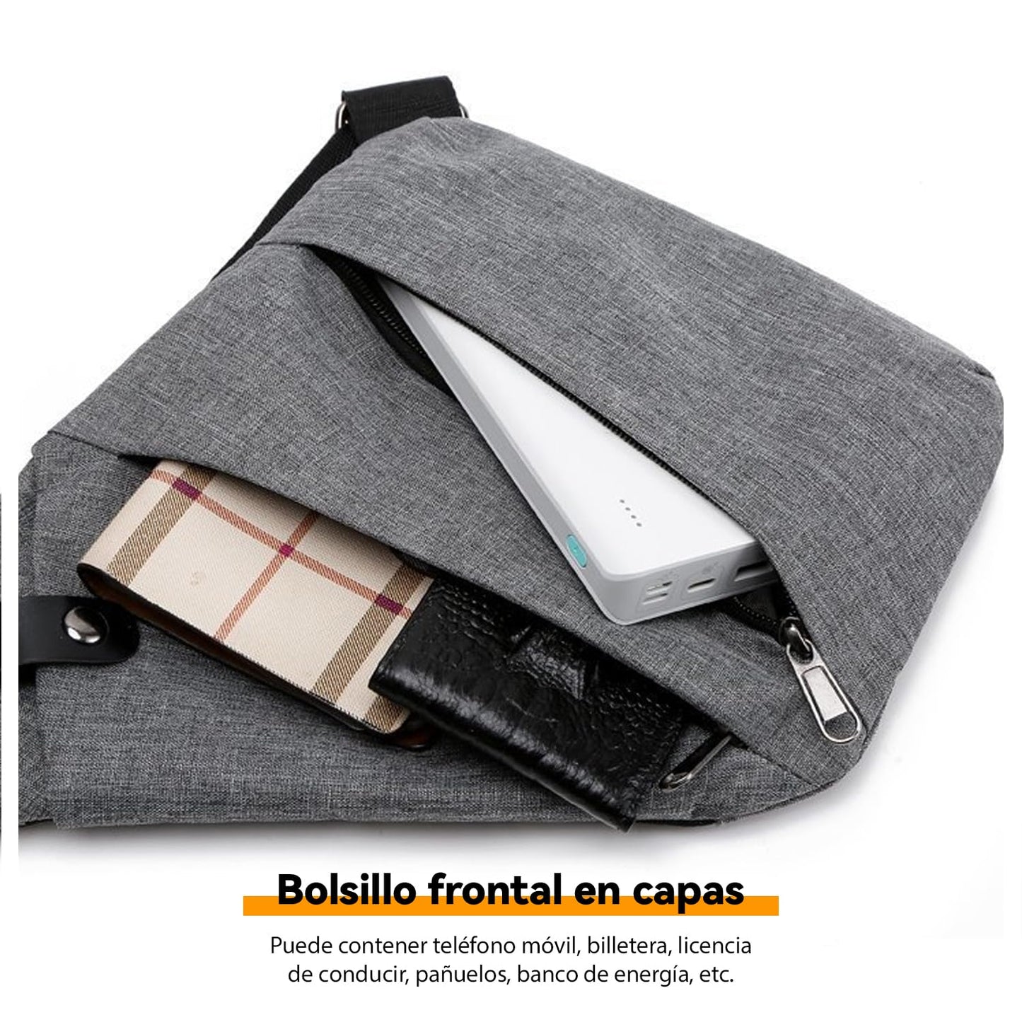 CXJYSD Bolso De Hombro De Viaje Personal, Bolso Cruzado Antirrobo Con Múltiples Bolsillos, Bolso Cruzado Ligero Para Deportes De Viaje Al Aire Libre Para Hombres Y Mujeres (azul-03)