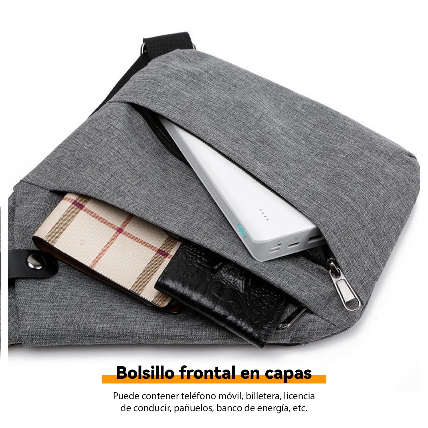 CXJYSD Bolso De Hombro De Viaje Personal, Bolso Cruzado Antirrobo Con Múltiples Bolsillos, Bolso Cruzado Ligero Para Deportes De Viaje Al Aire Libre Para Hombres Y Mujeres (azul-03)