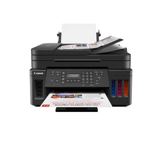 Canon Impresora Multifuncional Wi-Fi G7010 de Tanque de tintas, Bandeja de Entrada de 350 Hojas con ADF y Fax