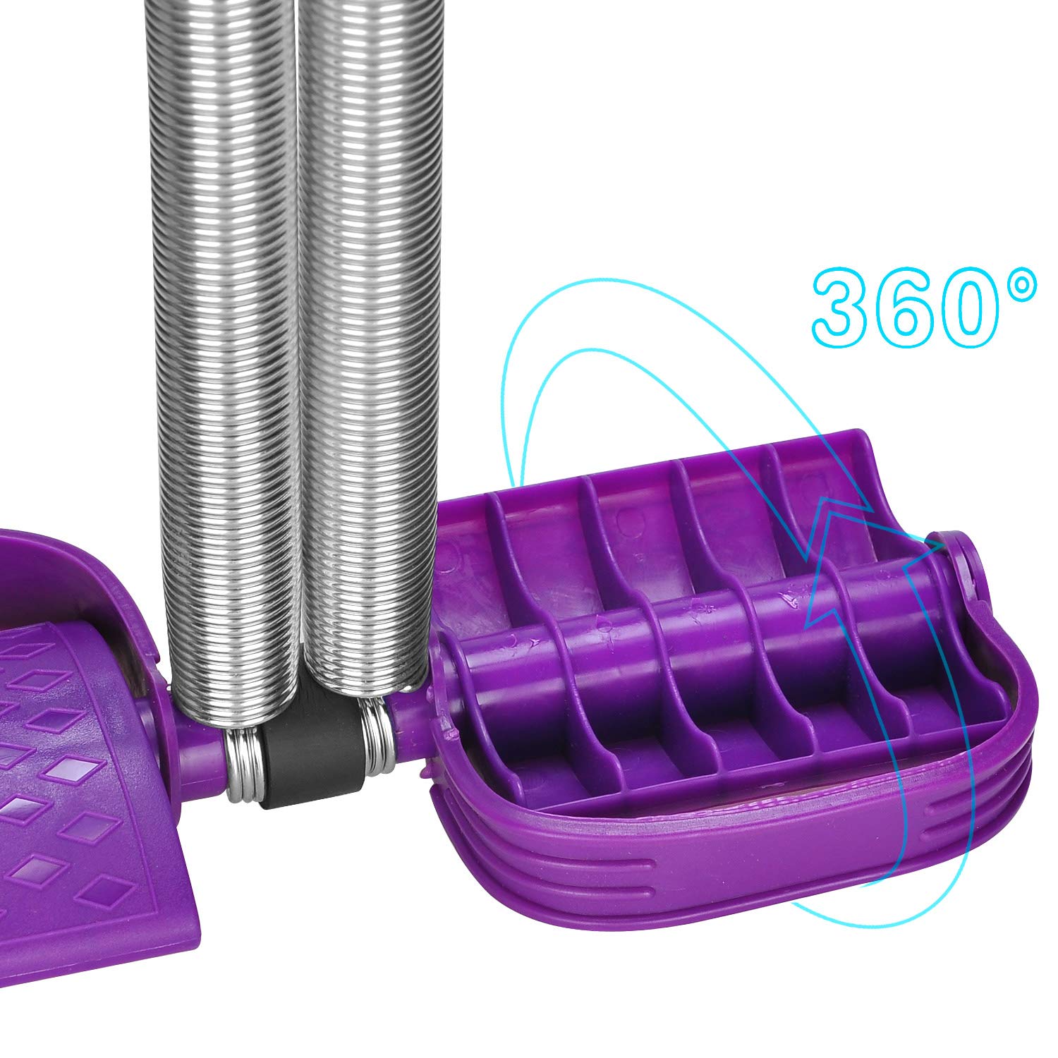 COVVY - Cuerda elástica para sentarse con doble resorte de tensión de pie, equipo para ejercitador de piernas abdominales, recortadora de abdomen, fitness, adelgazamiento, entrenamiento de culturismo