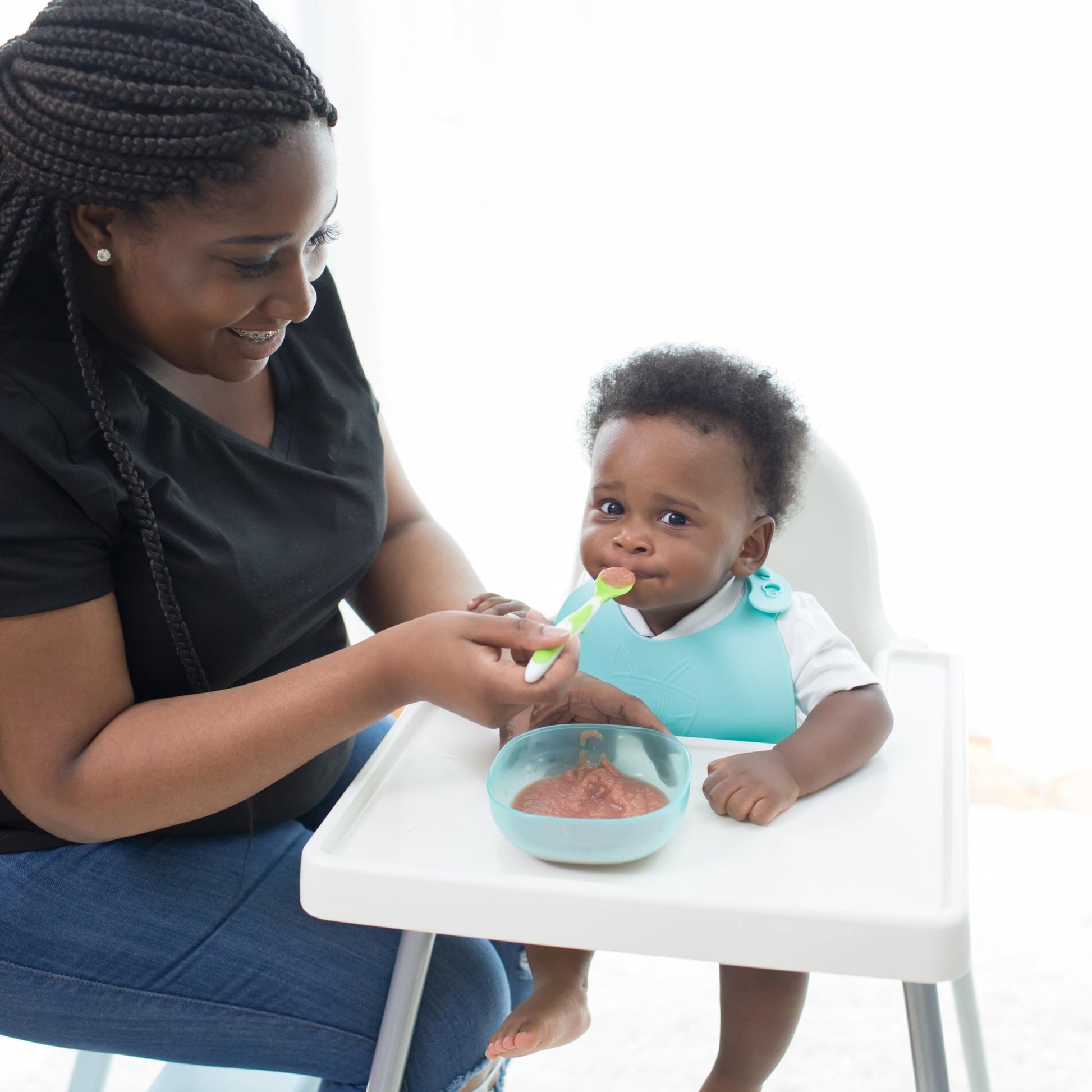 Cucharas de alimentación para niños de punta suave Dr. Brown's, 6 unidades, multicolor