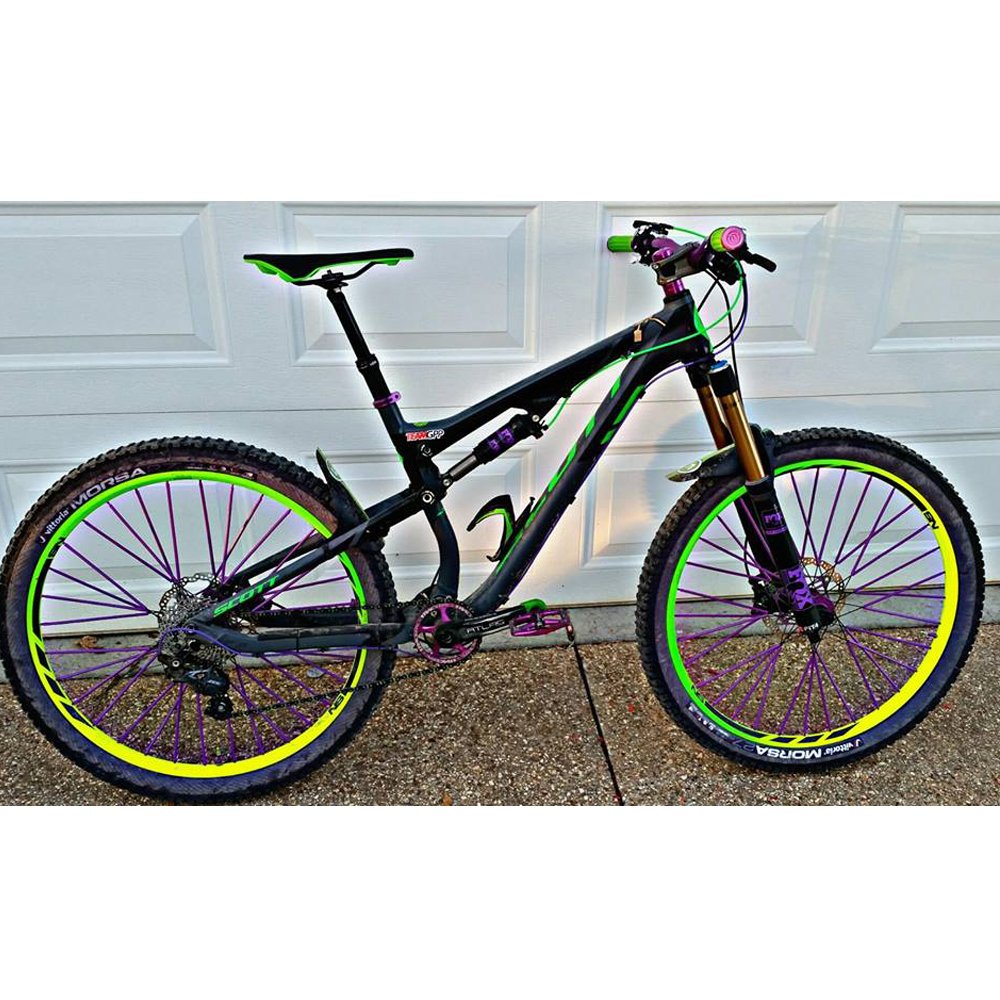 BEEGETTE Bicycle Spoke Skins Wraps BMX MTB Kids Road Mountain Bike Colorful Wheel Decoration-72