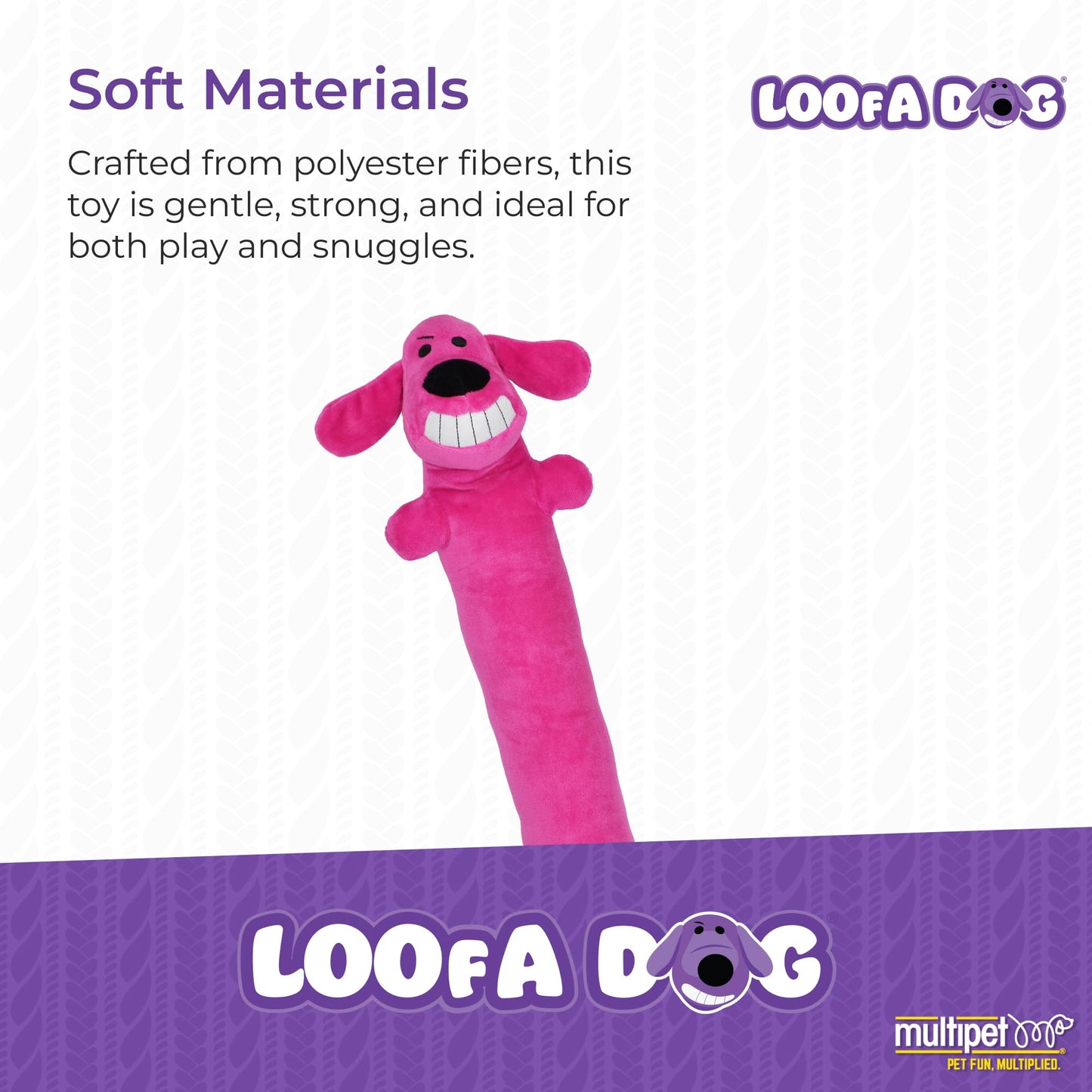 Juguete para Perro Original Loofa Jumbo de Multipet's en Varios Colores, 24 Pulgadas