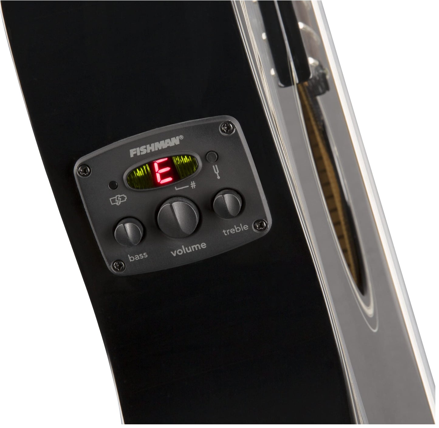 Fender Acoustic Bass Guitar 4-String with Fishman Bass Acoustic Guitar Pickup with Tuner and Equalizer, Classic Design with Rounded Walnut Fingerboard, Mahogany Construction, Spruce Top