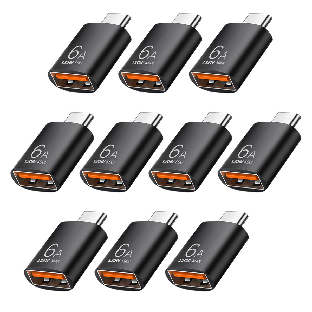 Adaptador USB C Pastall Negro de 10 Gbps y 120 W