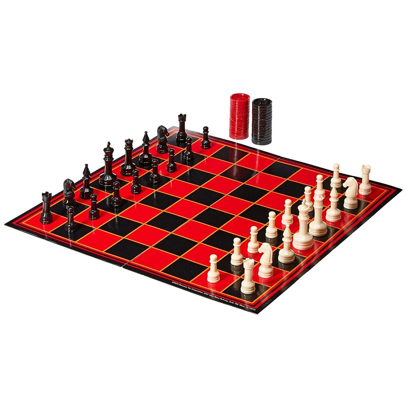 Set de Ajedrez Backgammon Damas Pressman Toy