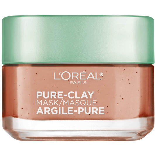 L'Oreal Paris Skin Care Pure Clay Mask Purify and Mattify, 1.7 Ounce, máscara (Mask Exfoliate And Refine Pores)
