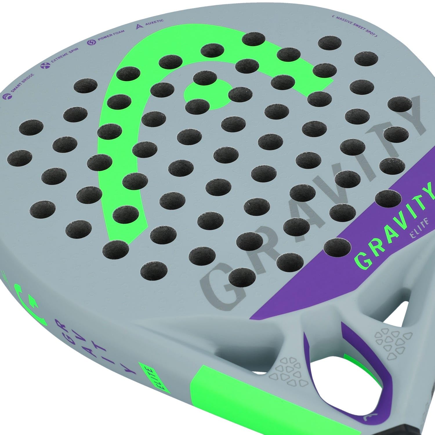 HEAD 228182 Raqueta de Tenis Gravity Elite 2022, Gris, 4 1/4