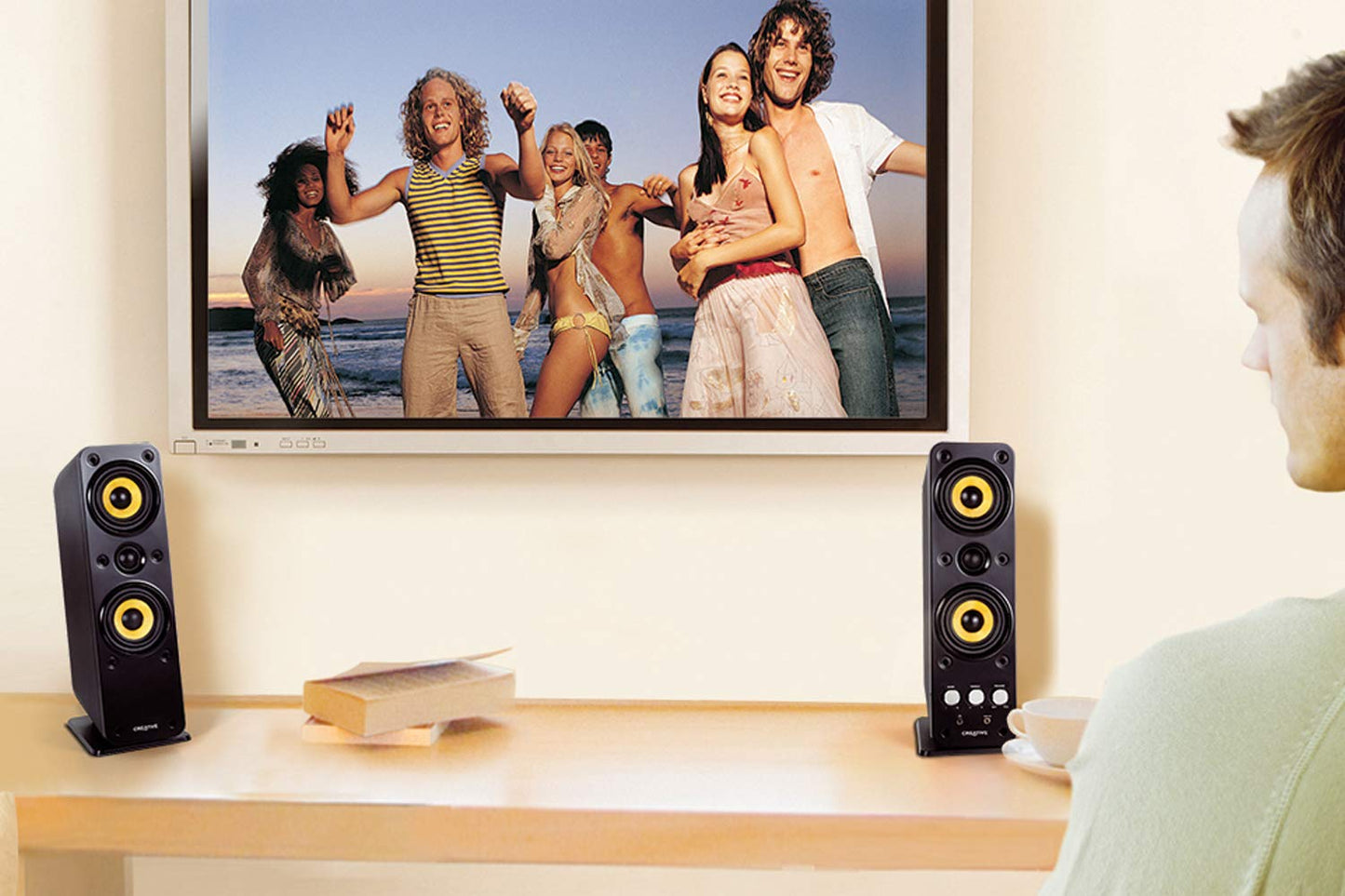 Creative Labs GigaWorks T40 Series II - Bocinas (Mesa/estante, PC, Integrado, Alámbrico, RCA / 3.5mm, 50 - 20000 Hz)