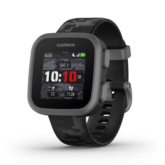 Reloj Inteligente Garmin Negro Camuflaje con Mensajes de Voz y Texto bidireccionales para Niños