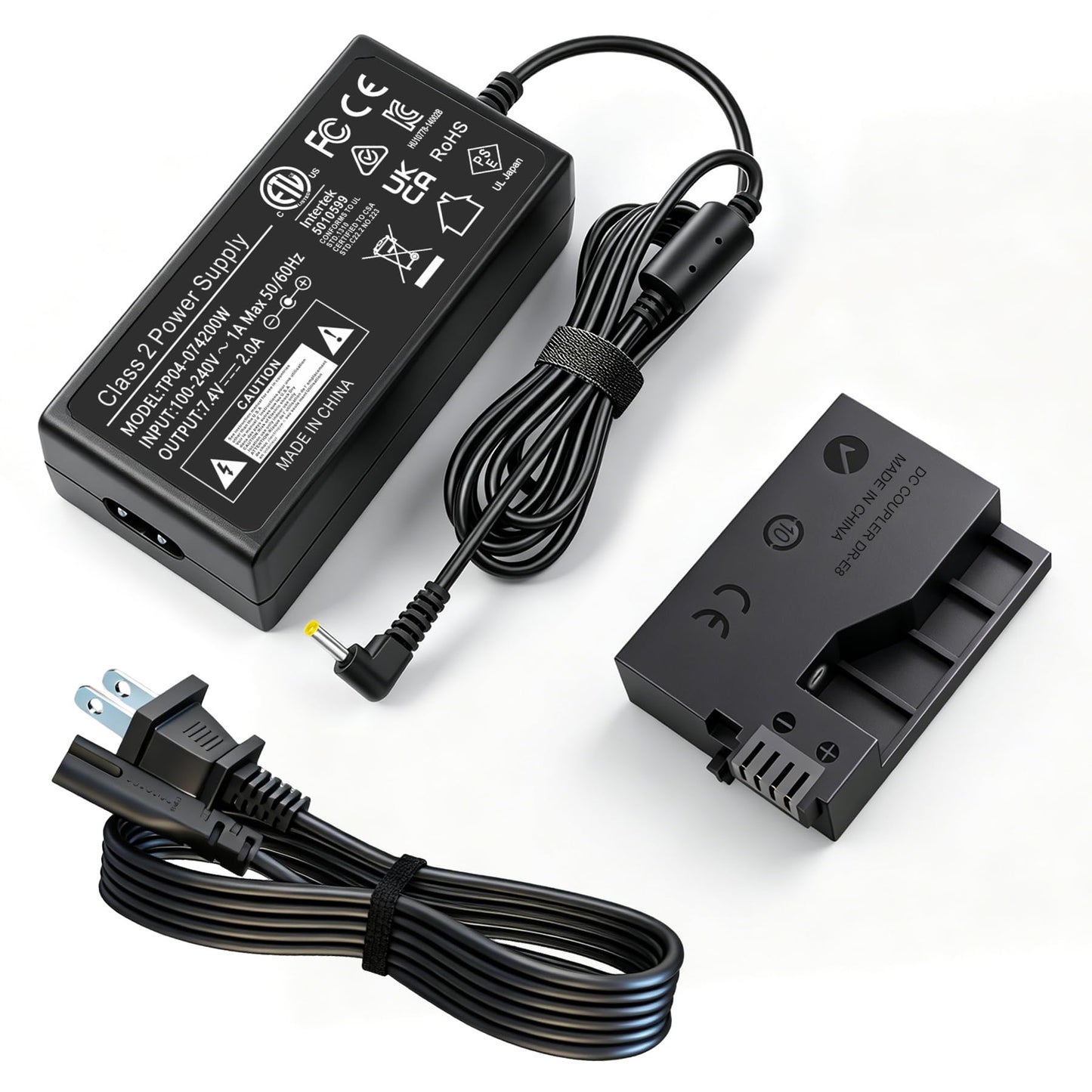 HY1C ACK-E8 Adaptador de corriente CA DR-E8 Acoplador DC Kit de batería simulada