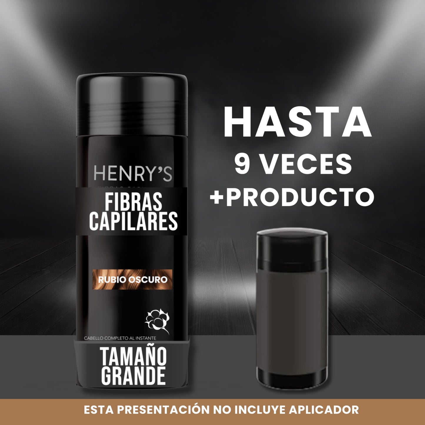Fibras Capilares, RUBIO OSCURO, Solución para la Calvicie, Caida de Cabello, Alopecia o falta de Volumen, Sin aplicador. 27.5 gramos. Fibras de Construcción de Cabello. Ideal para el Cabello Delgado. Fibras de Algodón 100% Natural. Voluminizador y texturi