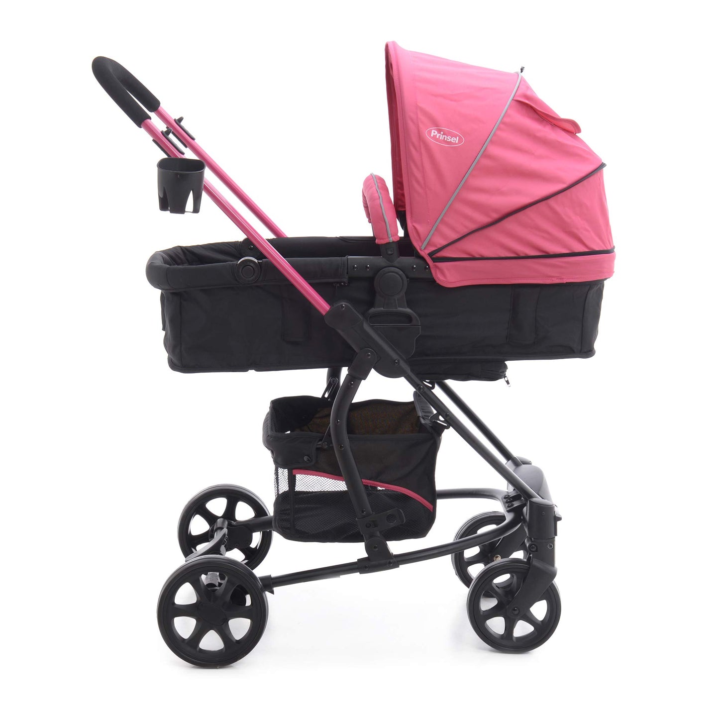 Carriola Prinsel Alfa Ts rosa con Portabebé