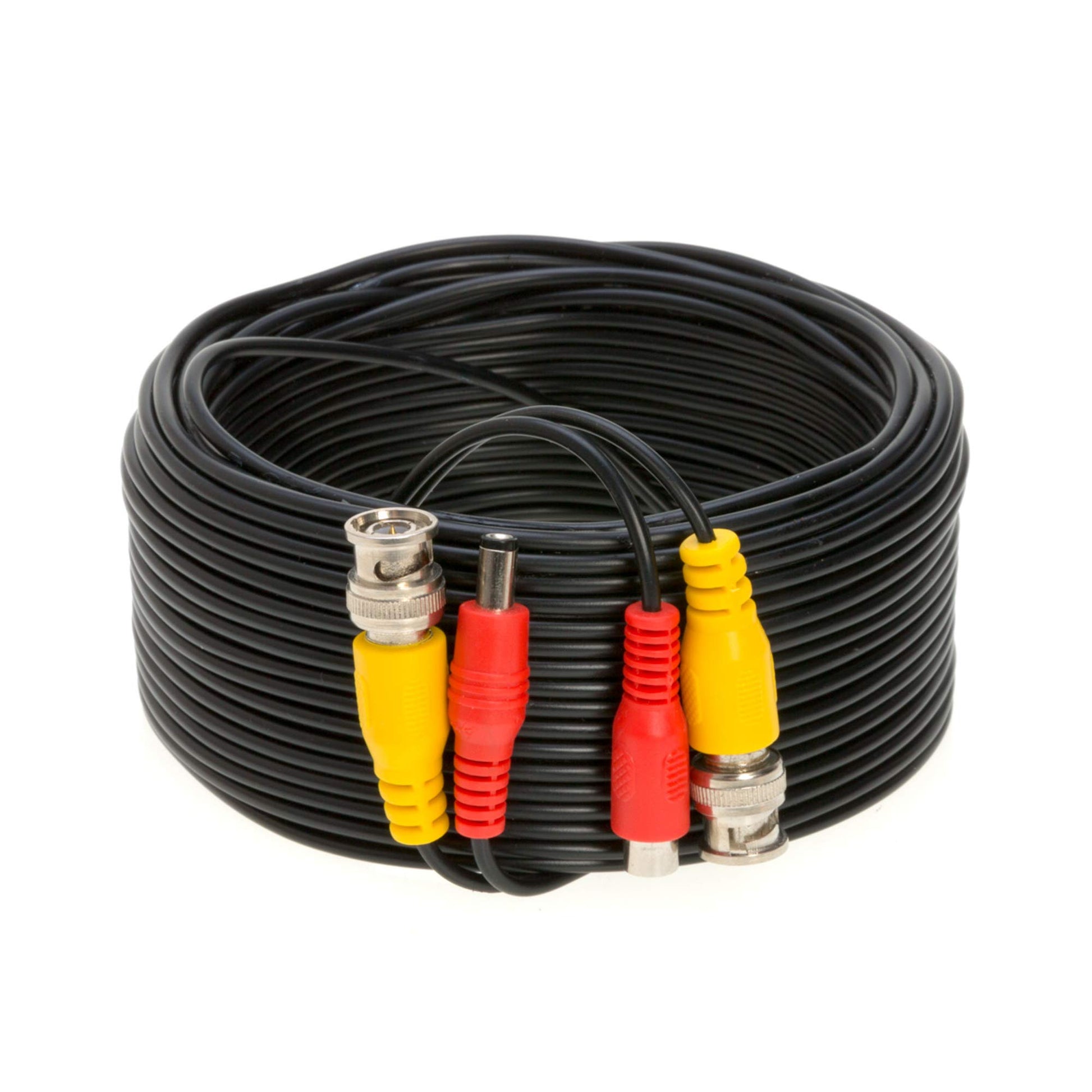 Premade BNC Video Cable / Cable de alimentación para cámaras de seguridad, CCTV, DVR, sistema de vigilancia, Plug & Play