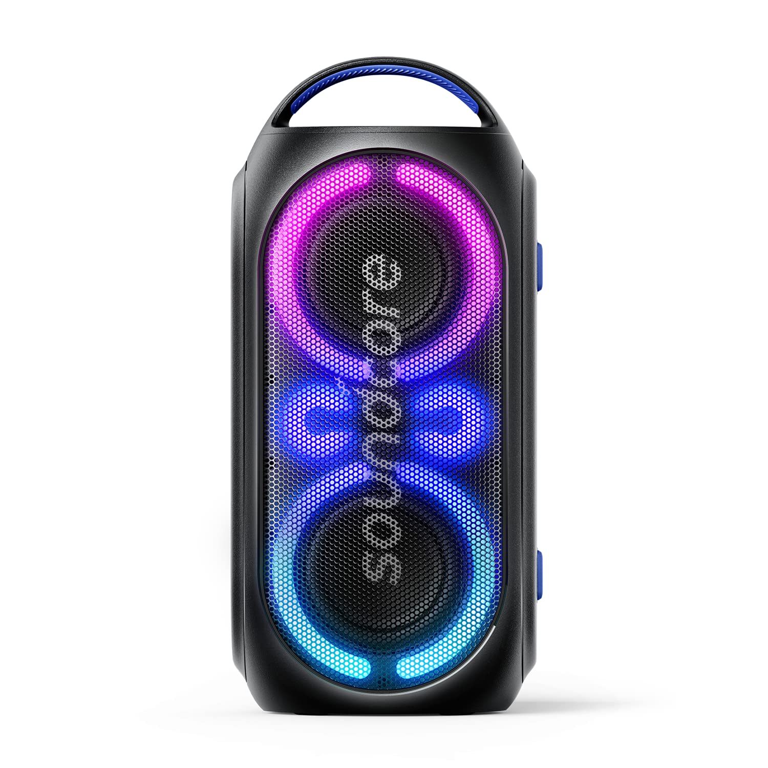 Soundcore Anker Rave Party 2 Altavoz portátil, Sonido estéreo de 120 W, espectáculo de luz, IPX4 Resistente al Agua, 16hrs de reproducción, Entrada de micrófono, Ecualizador Personalizado