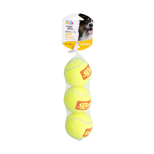 Juguete Pelota Fancy Pets Bicolor con Squeaker para Perro