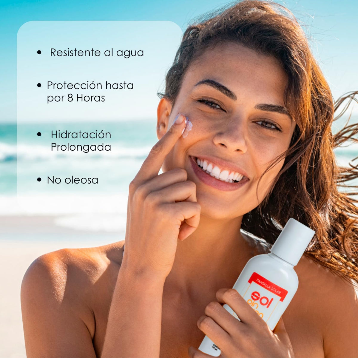 Protector Solar Cical Organic SPF 50+ con Aloe Vera y Caléndula a Prueba de Agua