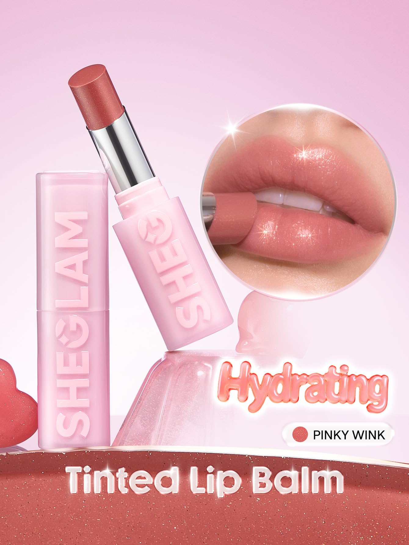 SHEGLAM Bálsamo labial Silk Slip-107 Pinky Wink