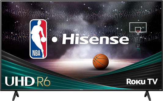 Hisense Smart TV De 55" Pulgadas | Serie R6 4K 2160p Ultra HD | Dolby Vision HDR y HDR10, Control Remoto De Voz, Funciona con Asistente Google y Alexa | 2024, 55R6030N (Reacondicionado)