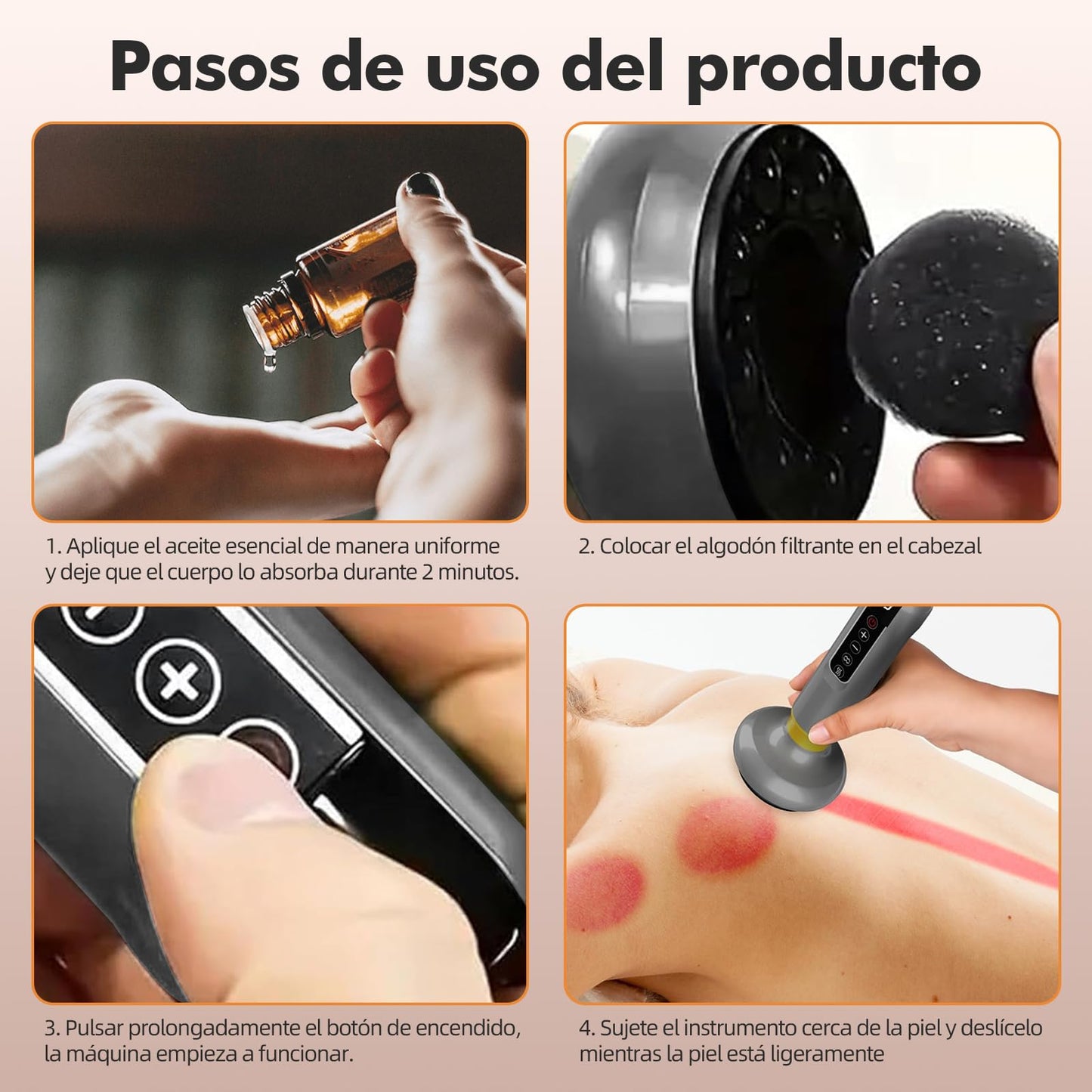 Masajeador AnticeluliTico Celulitis,Masajeador Corporal Multifuncional,con Tablero Gua Sha,Herramienta de Masaje eléctrico,12 Niveles con Calor, Removedoras de Grasa Eléctrica, para Brazo,Cintura