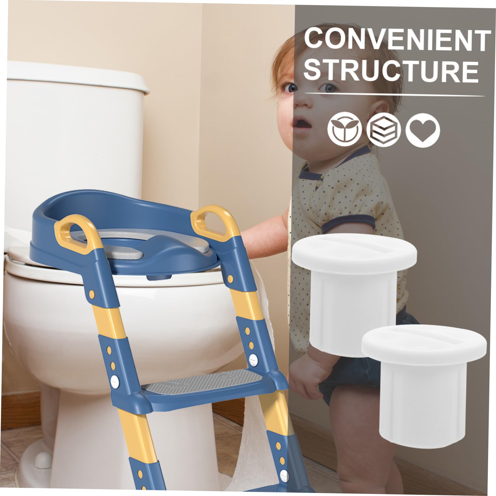 Beatifufu 3Piezas Tornillos para Escalera de Inodoro Accesorios para Entrenamiento de Baño Tornillos para Escalera de Potty para Niño Niña para Asientos de Inodoro