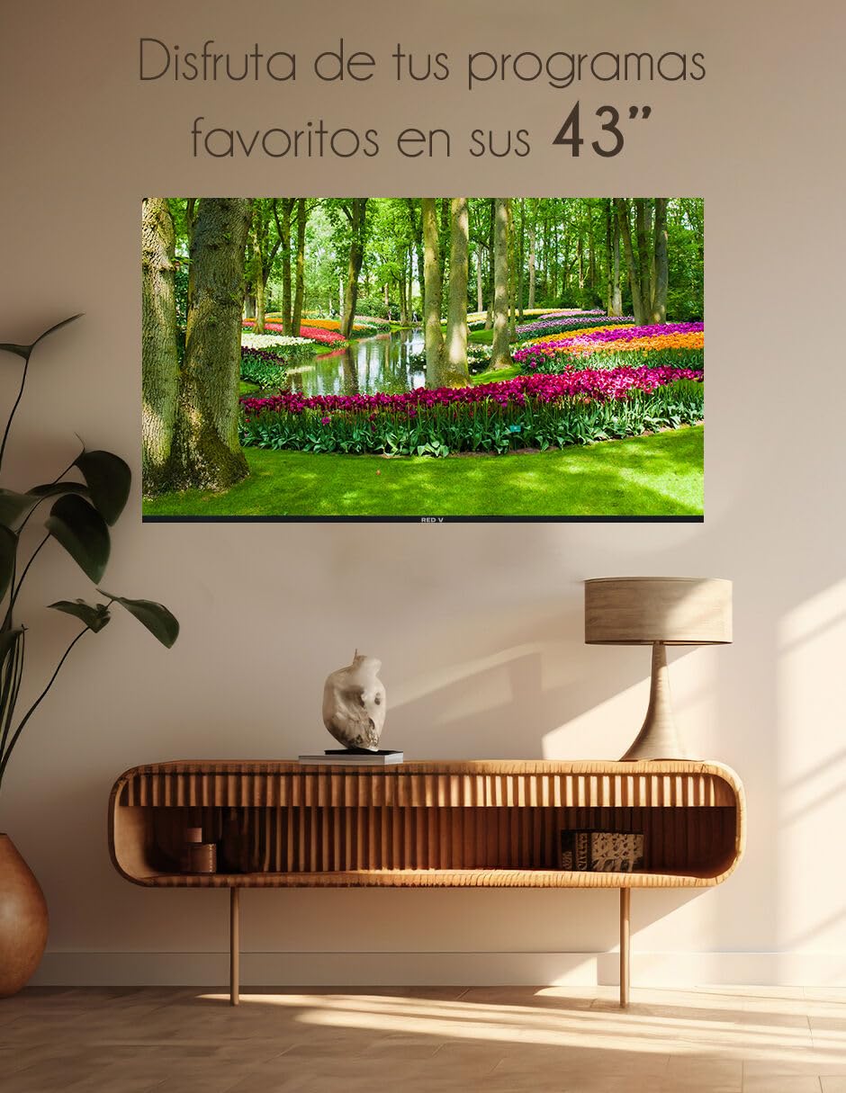 Televisión Smart RED VELVET 43 Pulgadas Android 14 HD