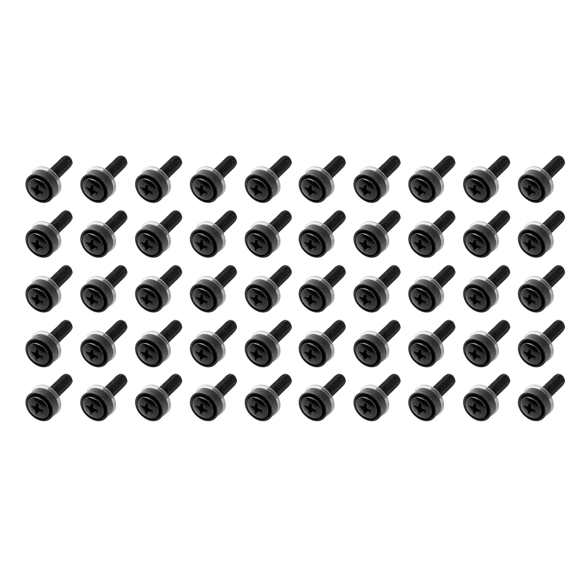 Gator - Tornillos de estante de tamaño estándar; 50 pcs, Negro