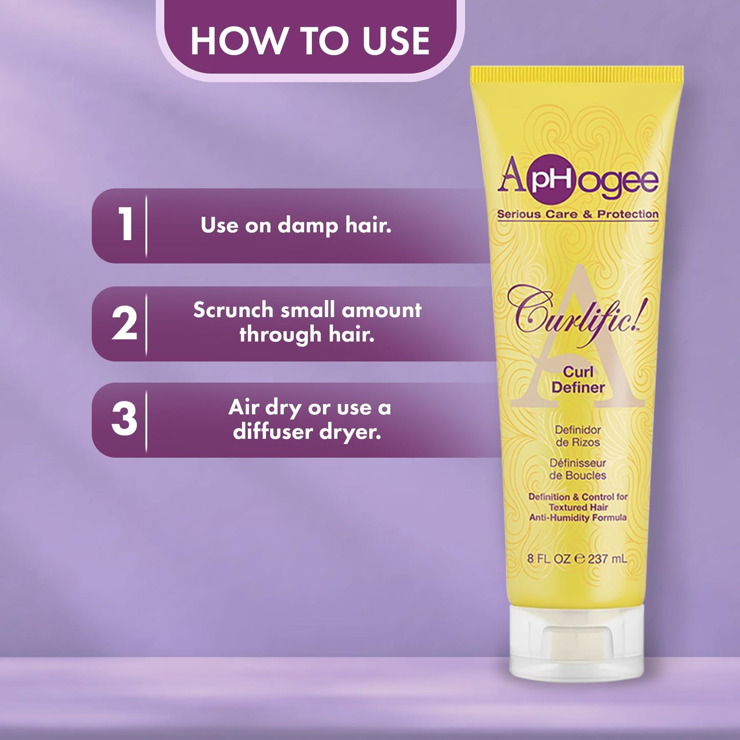 Aphogee Curlific Curl Definer, 8 Ounce
