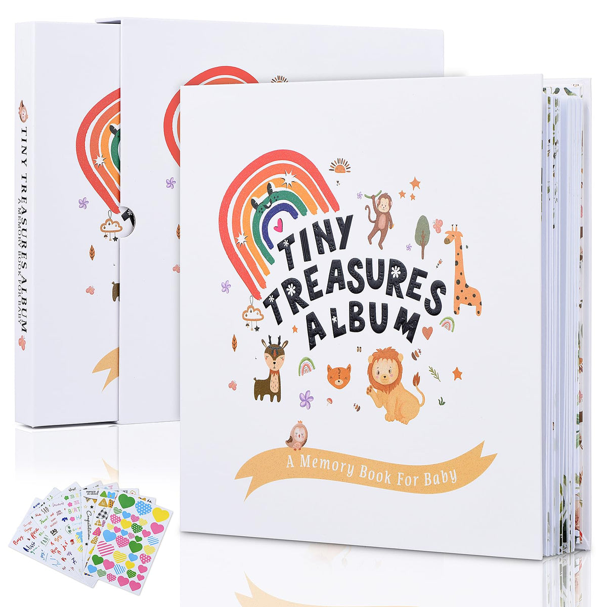 Libro de Recuerdos Little Miracle Blanco 248 Páginas Unisex para Padres Nuevos