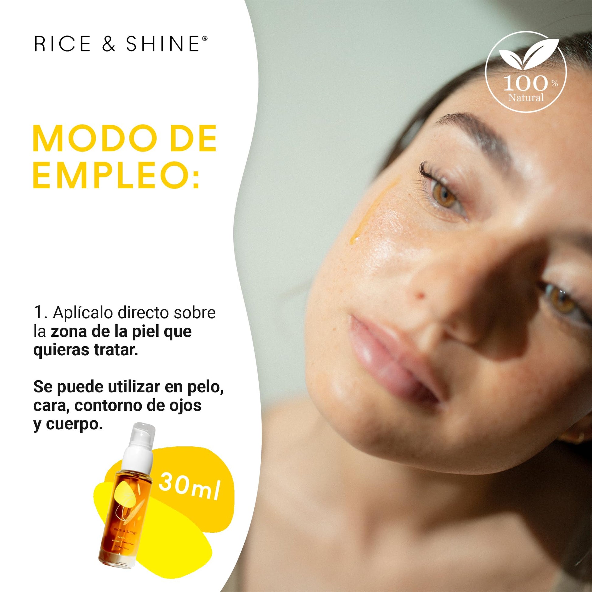 Kit de Cuidado Facial Ideal como Regalo de San Valentin | Incluye Aceite Seco de Germen de Arroz y Masajeador Gua Sha de Acero Inoxidable | Hidratación y Drenaje Linfático | Skincare para Piel Radiante | RICE & SHINE