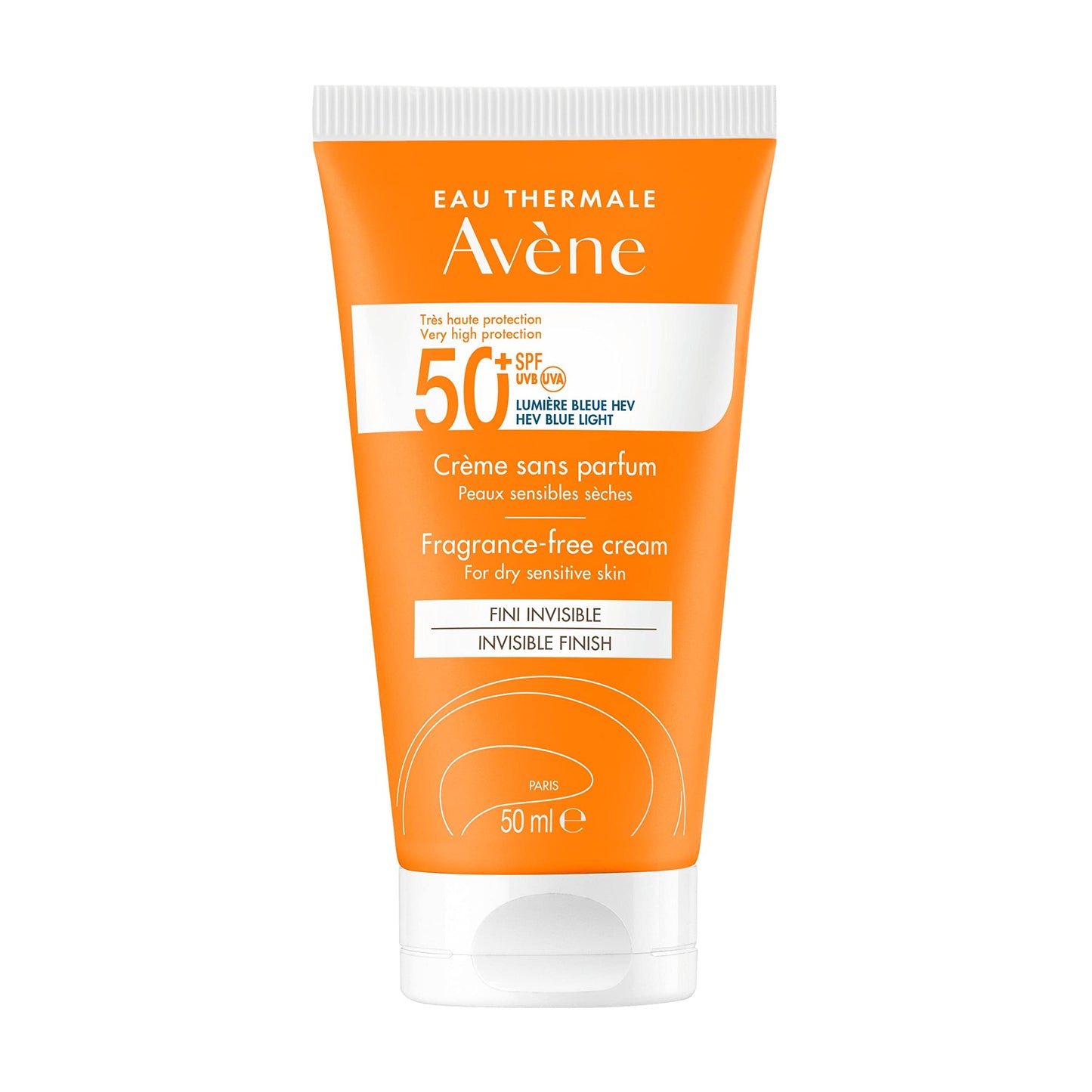Avene Crema con Protector Solar Fps50+, Sin Perfume, 50ml