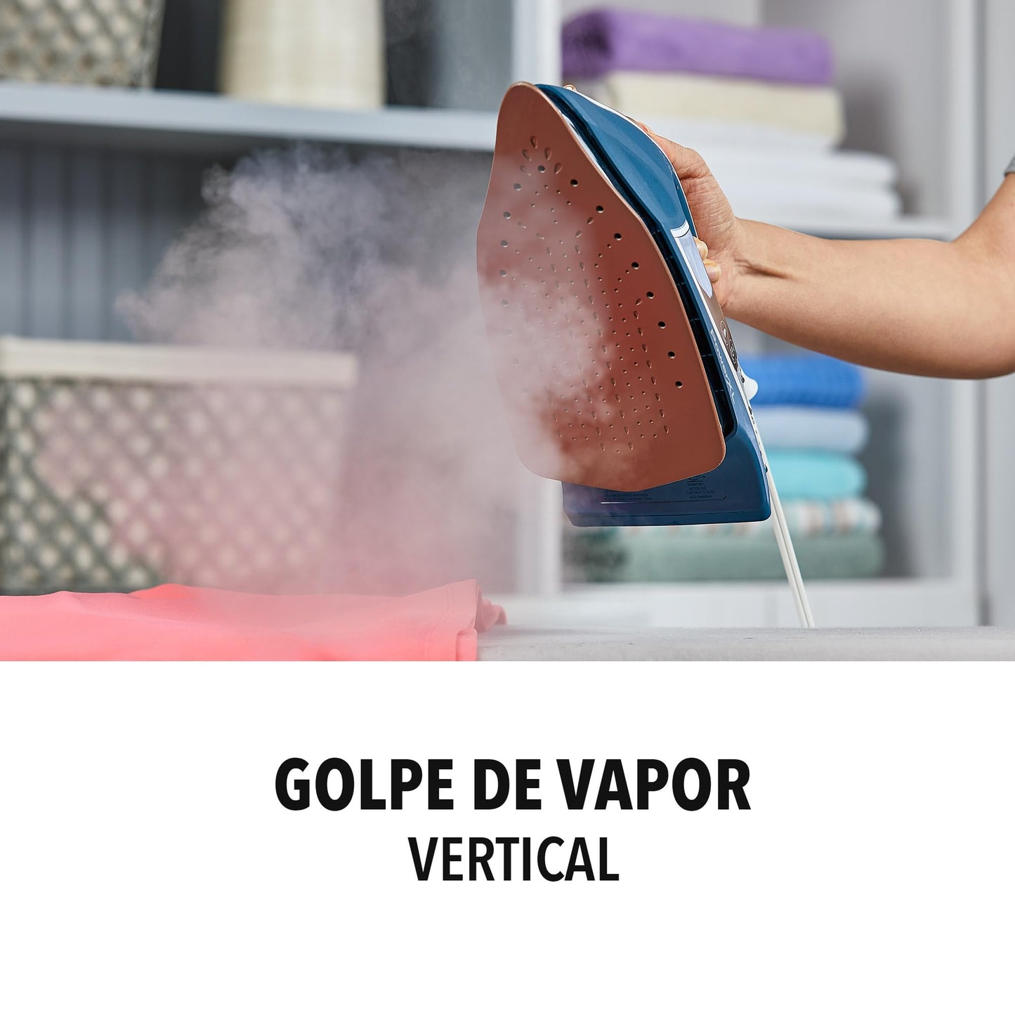 Plancha de Vapor PowerXL Azul Profesional con 6 Ajustes de Temperatura