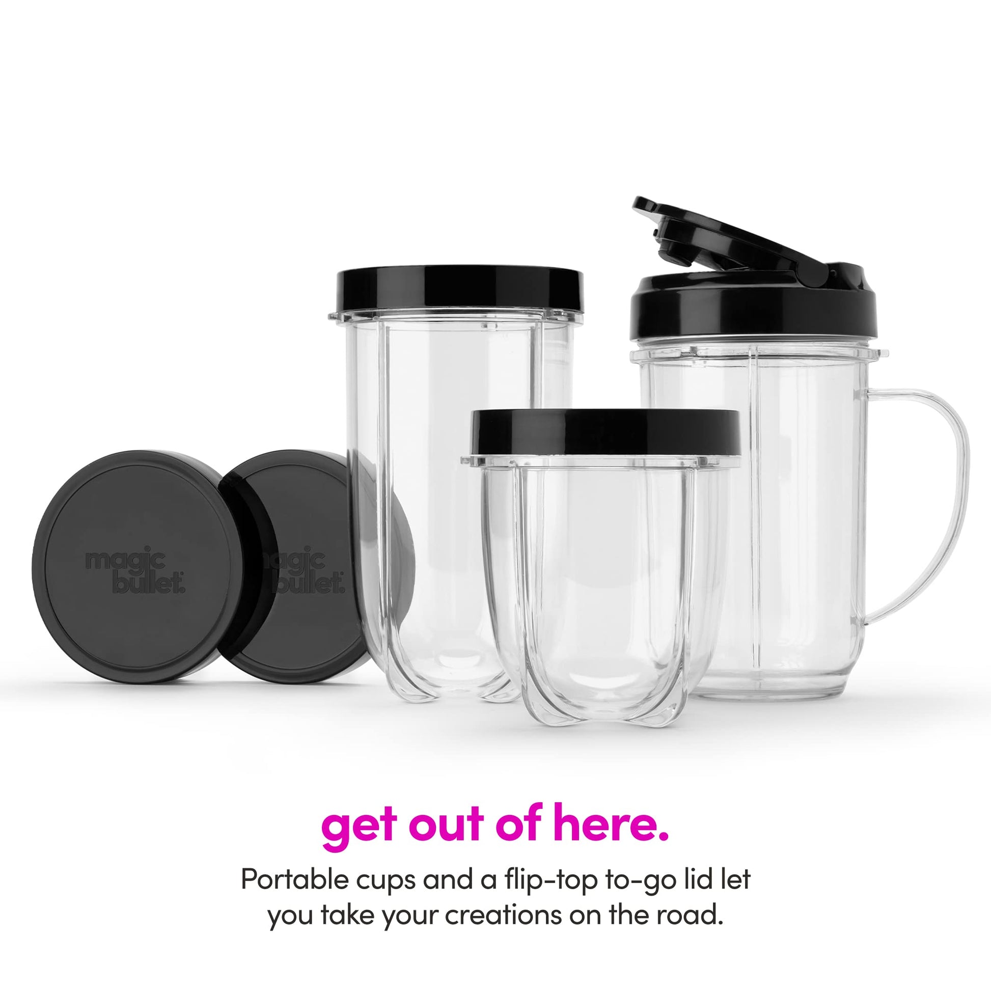 Magic Bullet Blender, mezclador y procesador de alimentos en uno (juego de 17 piezas)