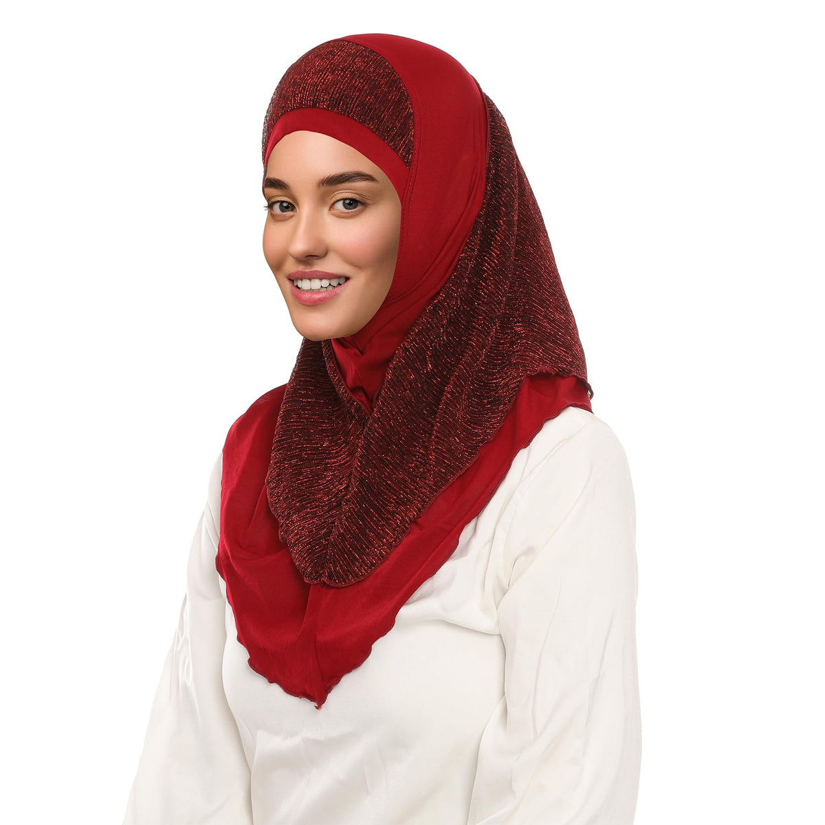 Hijab instantáneo para mujer, bufanda de hiyab suave, fácil de llevar