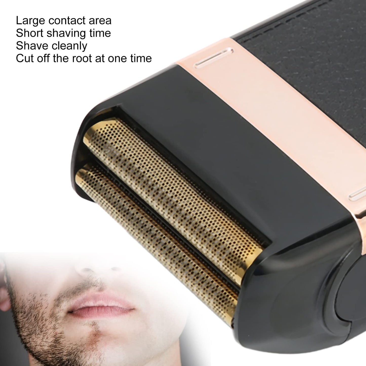 Afeitadora de Lámina Inalámbrica, Afeitadora Eléctrica Recargable, Peluquería Facial Portátil de Viaje con Cuchilla Desmontable, Afeitadora Eléctrica Compacta, Regalos para Hombres