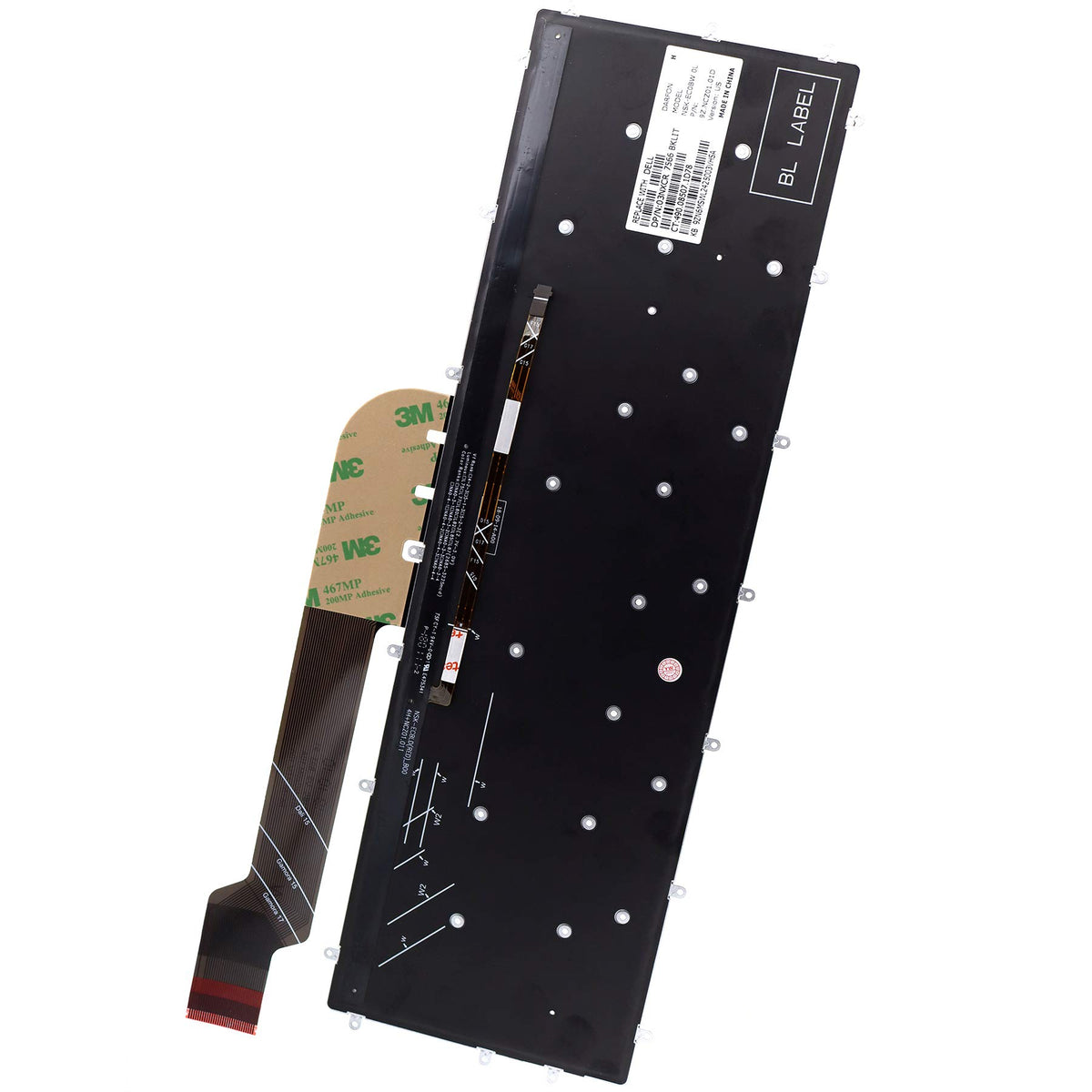 Teclado Retroiluminado Deal4GO Negro para Portátil Dell Inspiron 5565 5567 5570 5575 7588