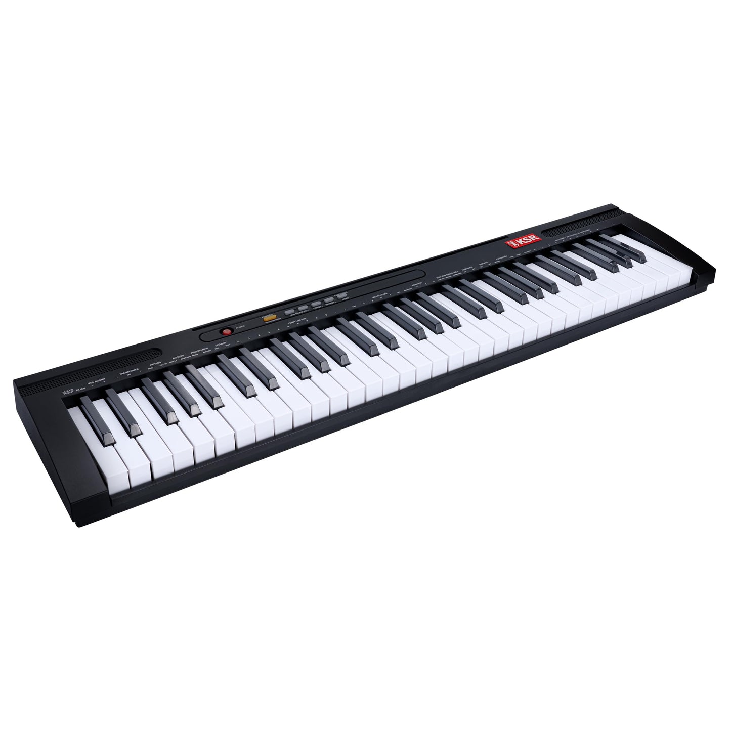 Teclado Musical Kaiser Negro con 61 Teclas Iluminadas y Más Funciones MTC-5500