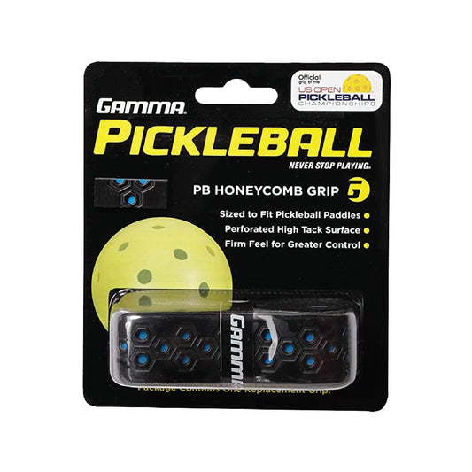 GAMMA Sports Pickle Ball - Cojín de Panal para paletas de Pickleball, Color Negro y Azul