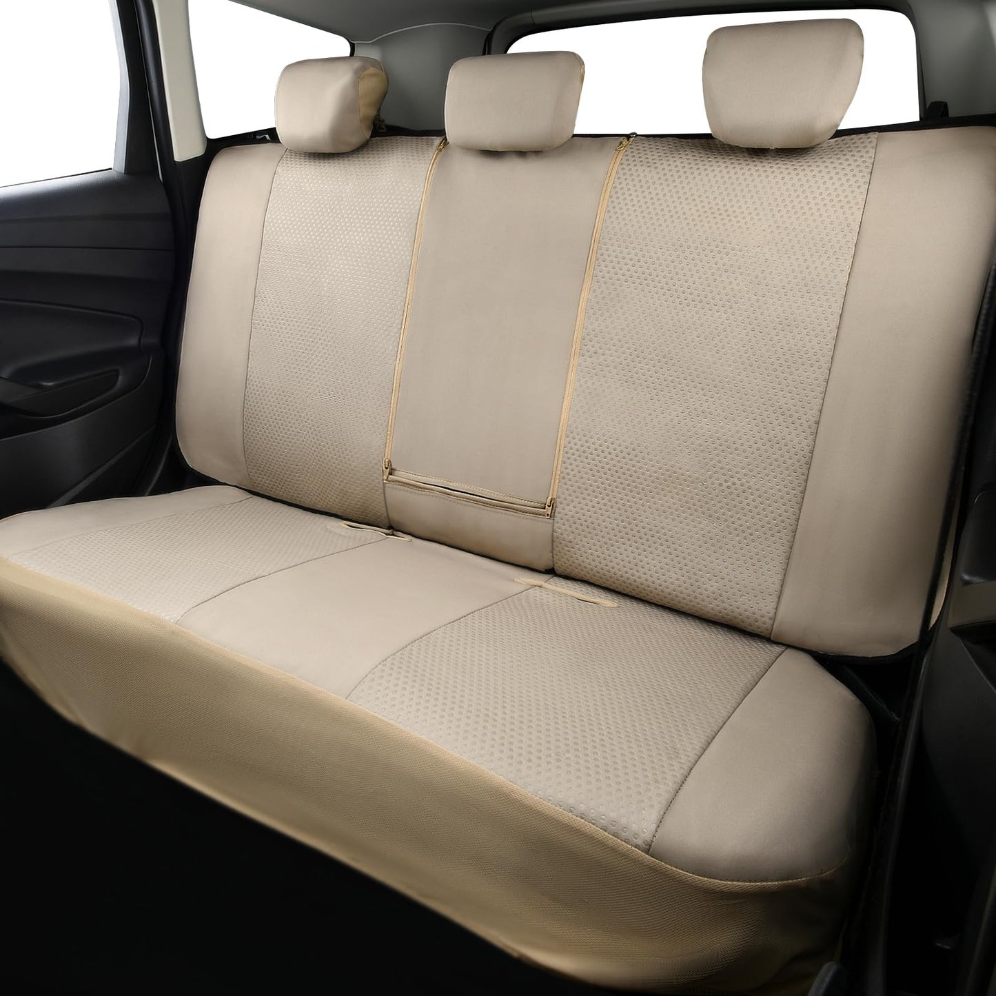 Flying Banner Fundas Para Asientos De Auto Asientos Delanteros Banco Trasero Poliéster Protectores Para Asientos De Auto Fácil Instalación Banco Trasero Dividido Clásico Hombre Dama Camión (Juego Comp