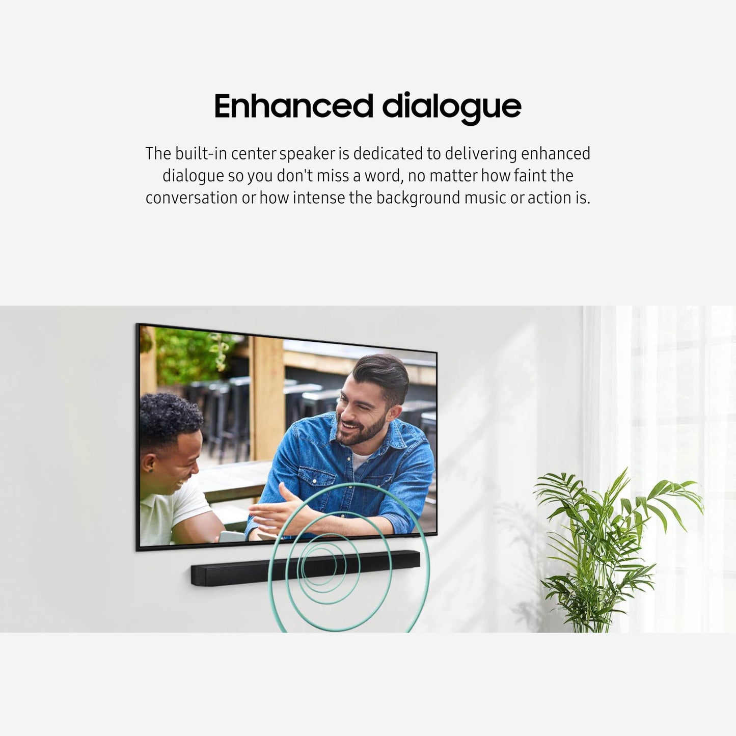 Barra de Sonido Samsung HW-B550D Negro con Audio Dolby y Subwoofer Inalámbrico 2024