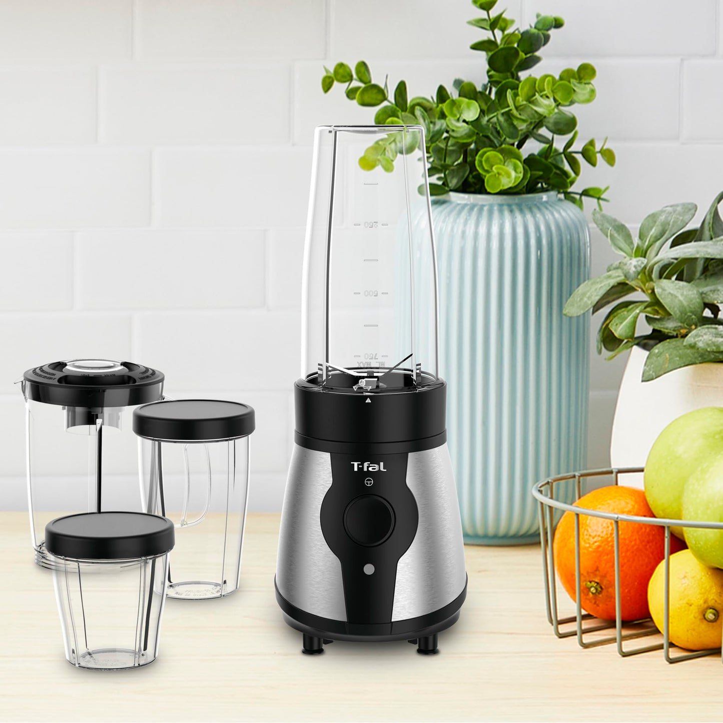 Mini Procesador de Alimentos T-fal Negro con Funciones Múltiples de 750 ml